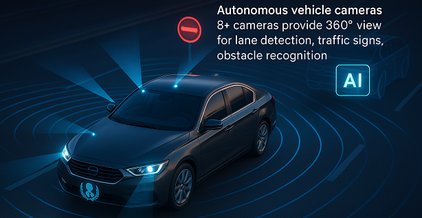 Autonomous vehicle cameras