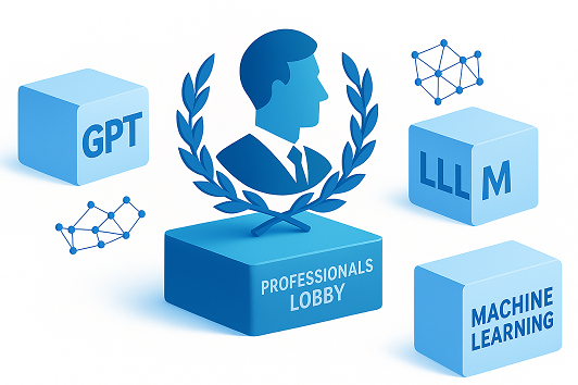 Visual representation of AI terms like GPT, LLM, and Machine Learning