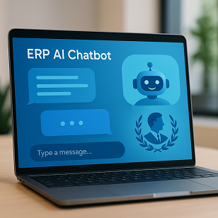 ERP chatbot interface example