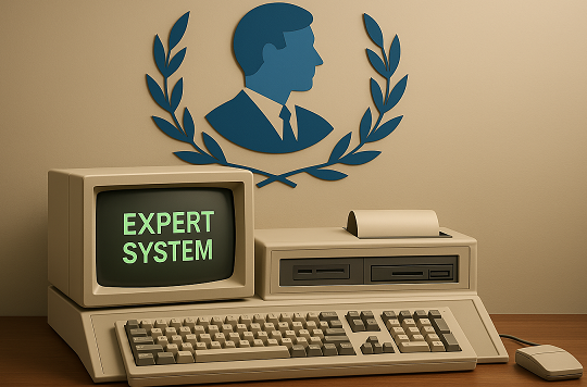 1980s expert system computer terminal