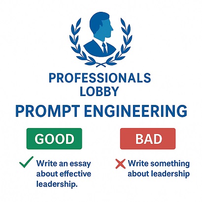 Examples of good vs bad prompts for AI