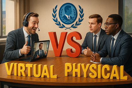 Comparison of virtual and face-to-face meetings